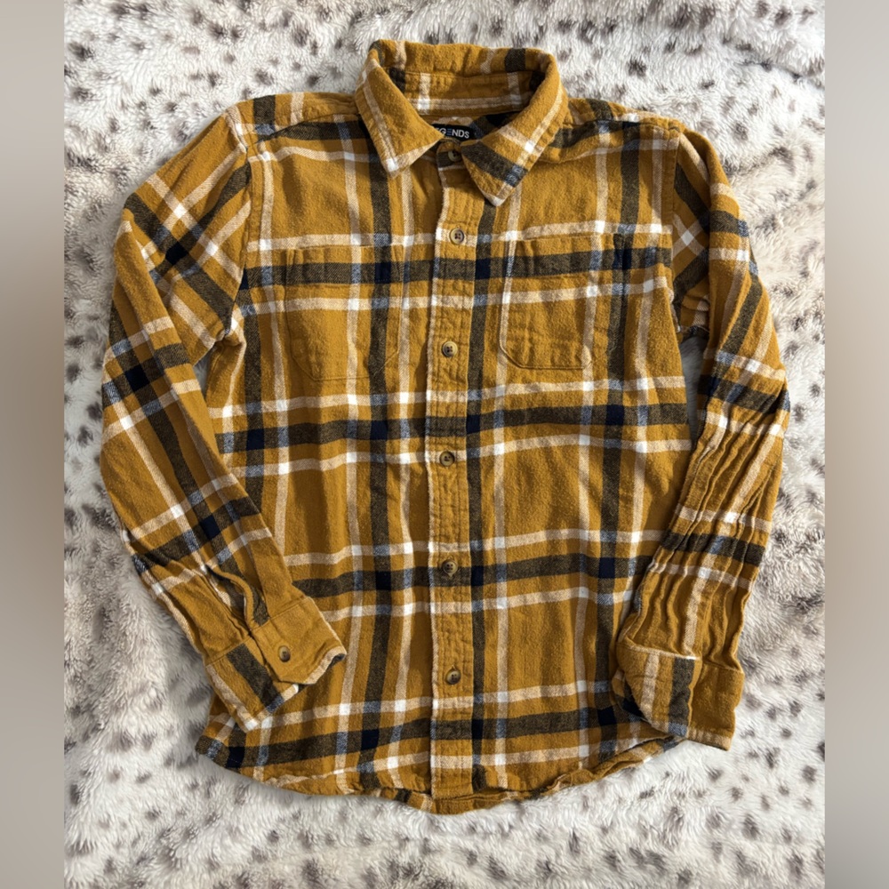 BIG KIDS LEGENDS OF NOW LONG SLEEVE BUTTON UP